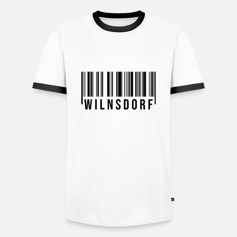 Wilnsdorf Westerwald - Männer Kontrast-T-Shirt - Weiß/Schwarz