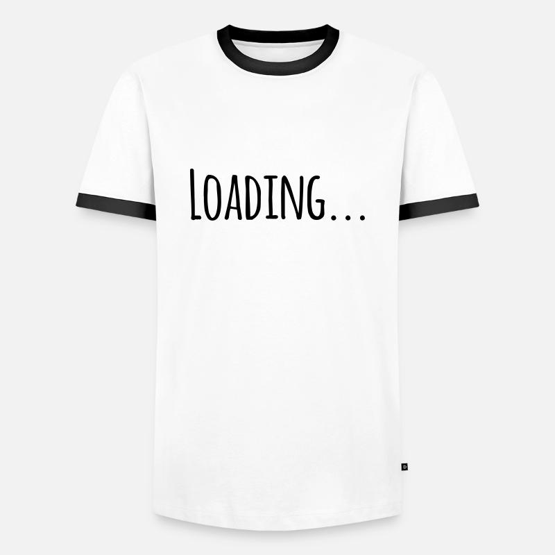 Load... - Men's Ringer Shirt - white/black