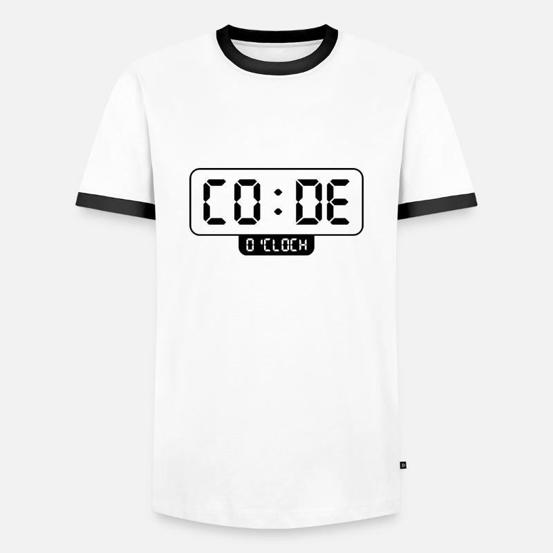 Programmieren - Männer Kontrast-T-Shirt - Weiß/Schwarz