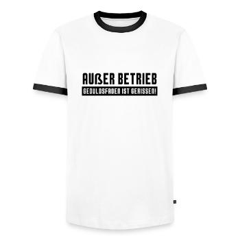 Dicton drôle image humour drôle idée cadeau - T-shirt contrasté Homme - blanc/noir - Devant - AI Model Female 172 light (172cm) & AI Model Male 178 dark (178cm)