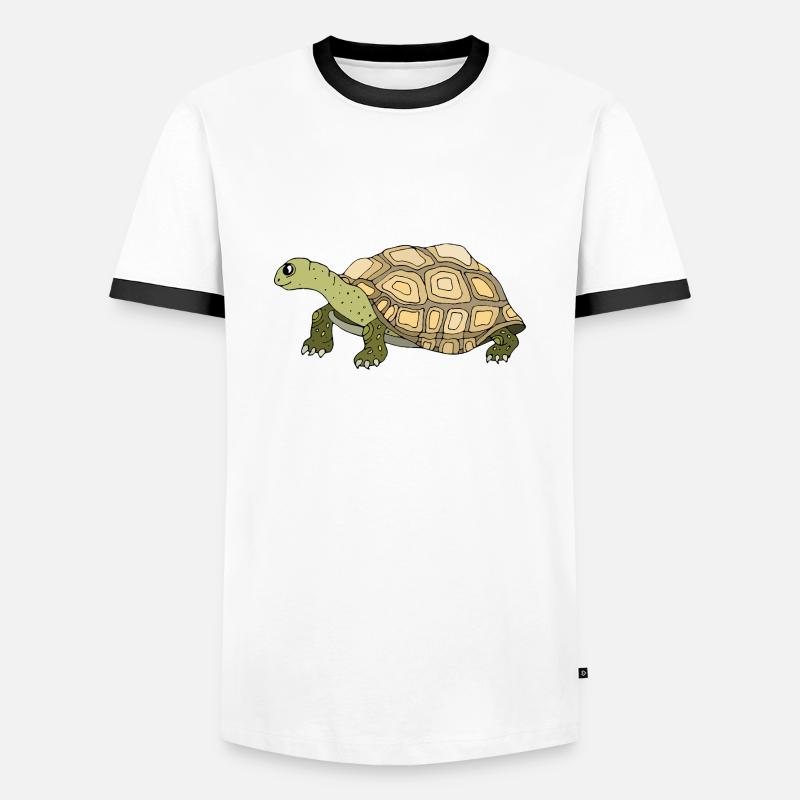 Tortoise - Men's Ringer Shirt - white/black