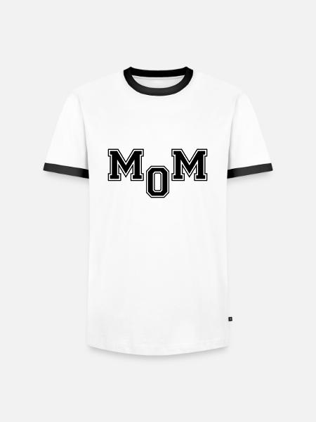 Mom - Männer Kontrast-T-Shirt - Weiß/Schwarz