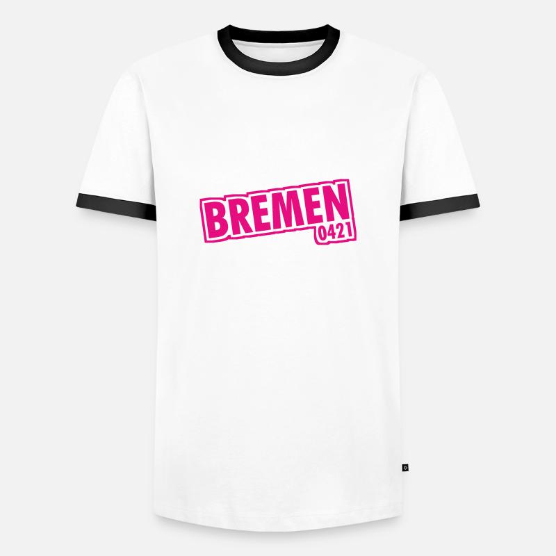 Bremen - 0421 - Area Code - Men's Ringer Shirt - white/black
