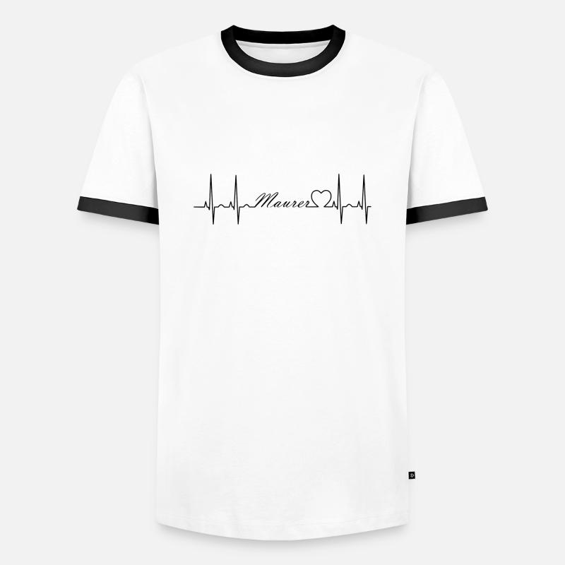 Bricklayer - Men's Ringer Shirt - white/black
