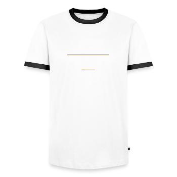 Projektmanager - Männer Kontrast-T-Shirt - Weiß/Schwarz - Vorne - AI Model Female 172 light (172cm) & AI Model Male 178 dark (178cm)