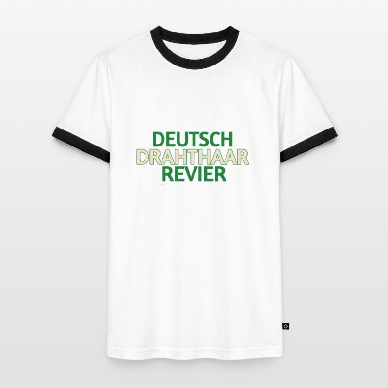 German Wirehaired Pointer Men's Ringer Shirt