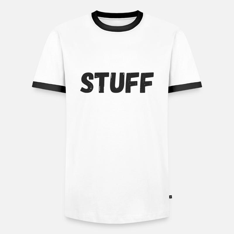 Stuff - Men's Ringer Shirt - white/black
