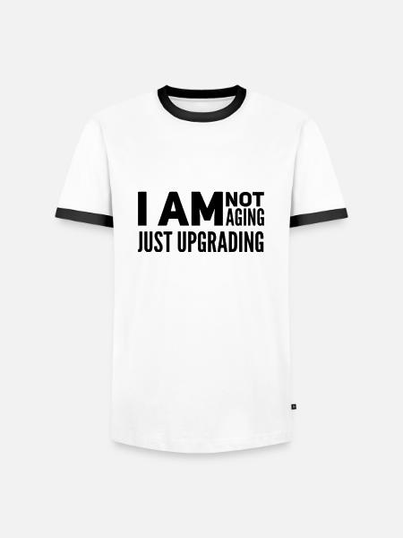 50th Birthday Gift Idea - Men's Ringer Shirt - white/black