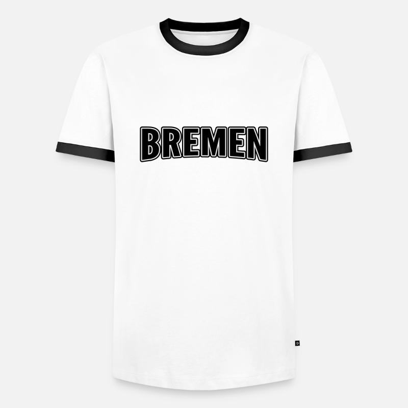 Bremen - Men's Ringer Shirt - white/black