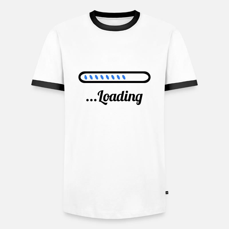 Loading - Men's Ringer Shirt - white/black