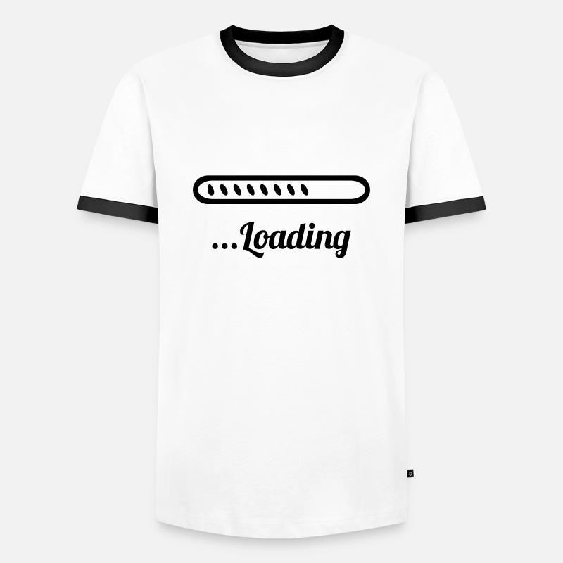 Loading - Men's Ringer Shirt - white/black