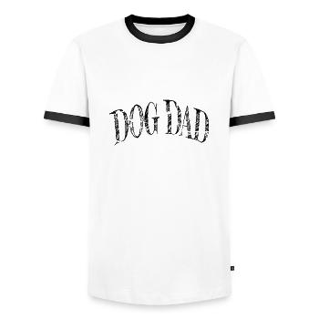 Beagle Lovers Present Idea Doggie Joke Funny - Men's Ringer Shirt - white/black - Front - AI Model Female 172 light (172cm) & AI Model Male 178 dark (178cm)