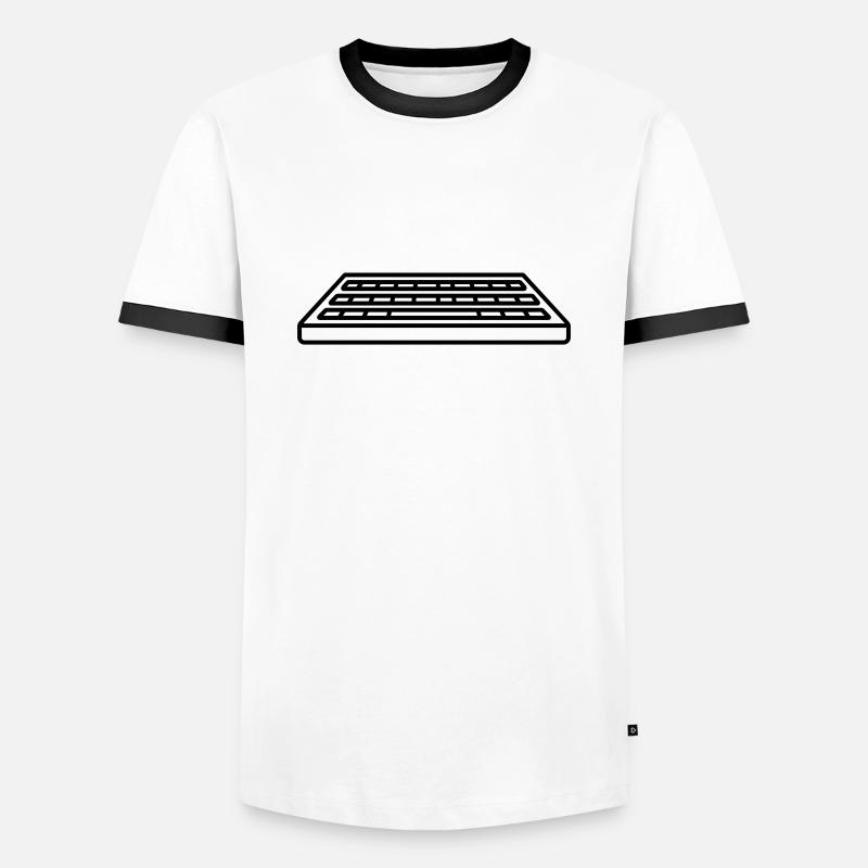 Control Keyboard Input Computer - Men's Ringer Shirt - white/black