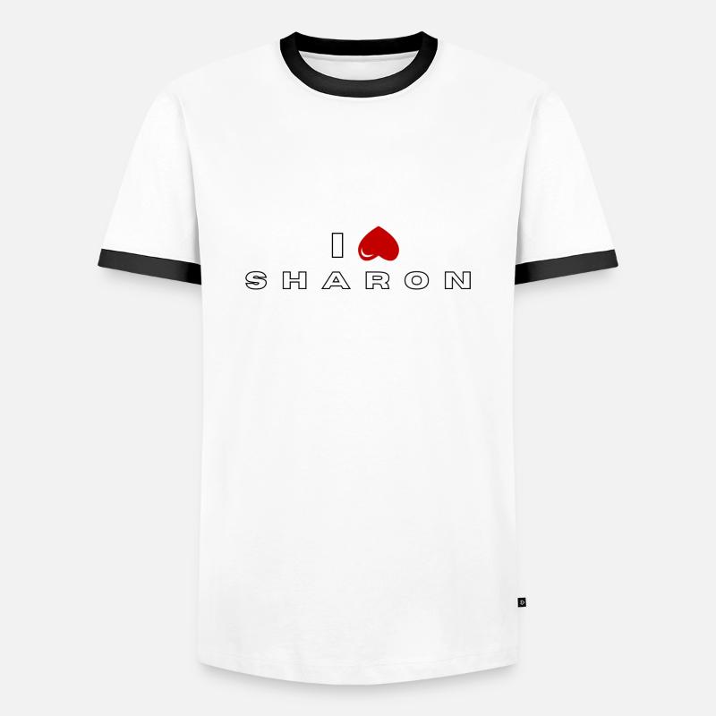 I hate Sharon - Men's Ringer Shirt - white/black