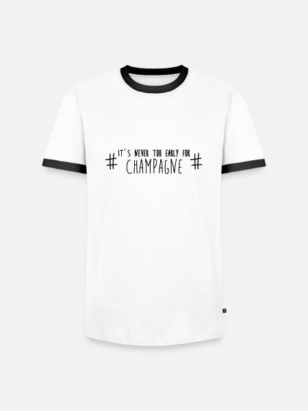 it_s_Never_too_early_for_ - Männer Kontrast-T-Shirt - Weiß/Schwarz
