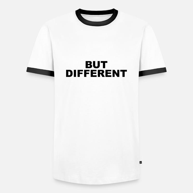 Same Same but different - Männer Kontrast-T-Shirt - Weiß/Schwarz