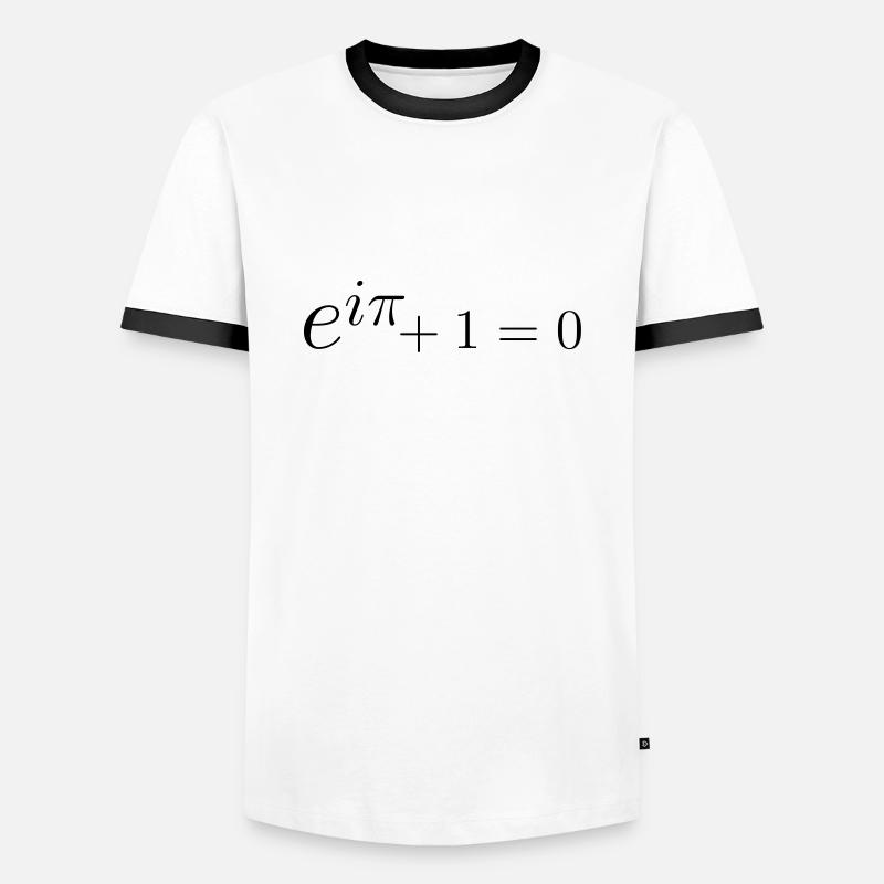Euler formula - Men's Ringer Shirt - white/black
