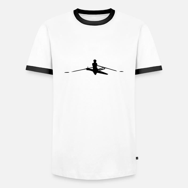 Rowing - Men's Ringer Shirt - white/black