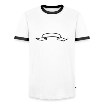 banner - Männer Kontrast-T-Shirt - Weiß/Schwarz - Vorne - AI Model Female 172 light (172cm) & AI Model Male 178 dark (178cm)