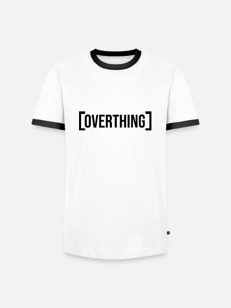 overthing - Men's Ringer Shirt - white/black