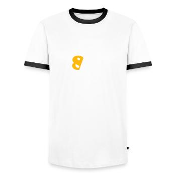 Vintage 1976 Funny 48 Year Old Bday Men Women - Men's Ringer Shirt - white/black - Front - AI Model Female 172 light (172cm) & AI Model Male 178 dark (178cm)