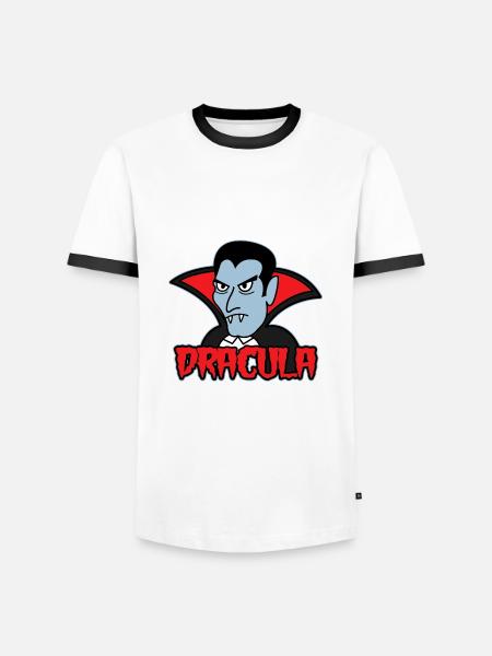 DRACULA - T-shirt contrasté Homme - blanc/noir