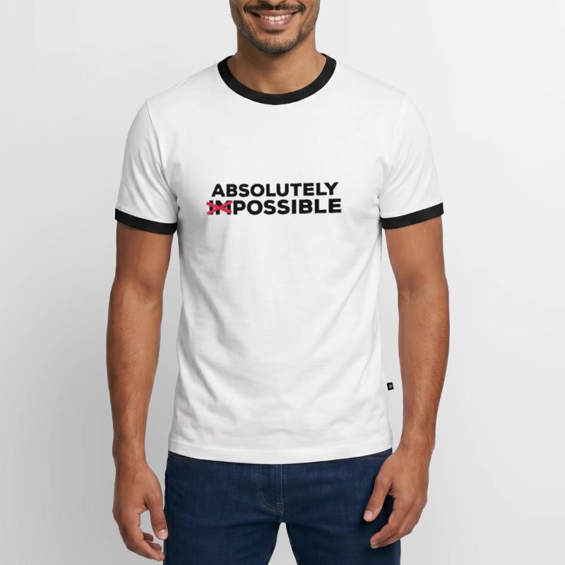 absolutely possible possible sortie solution Optimist T-shirt contrasté Homme