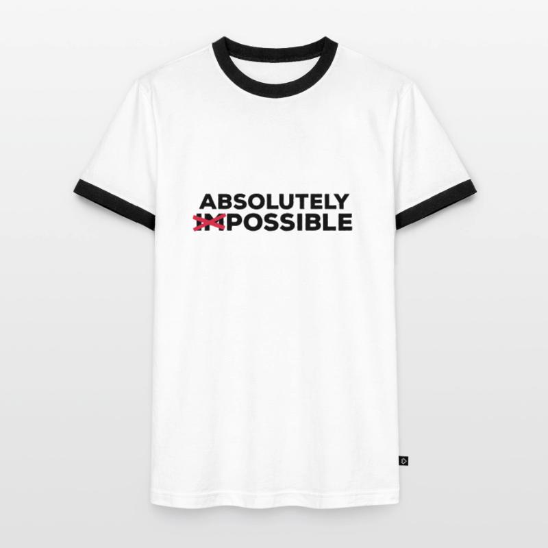 absolutely possible possible sortie solution Optimist T-shirt contrasté Homme