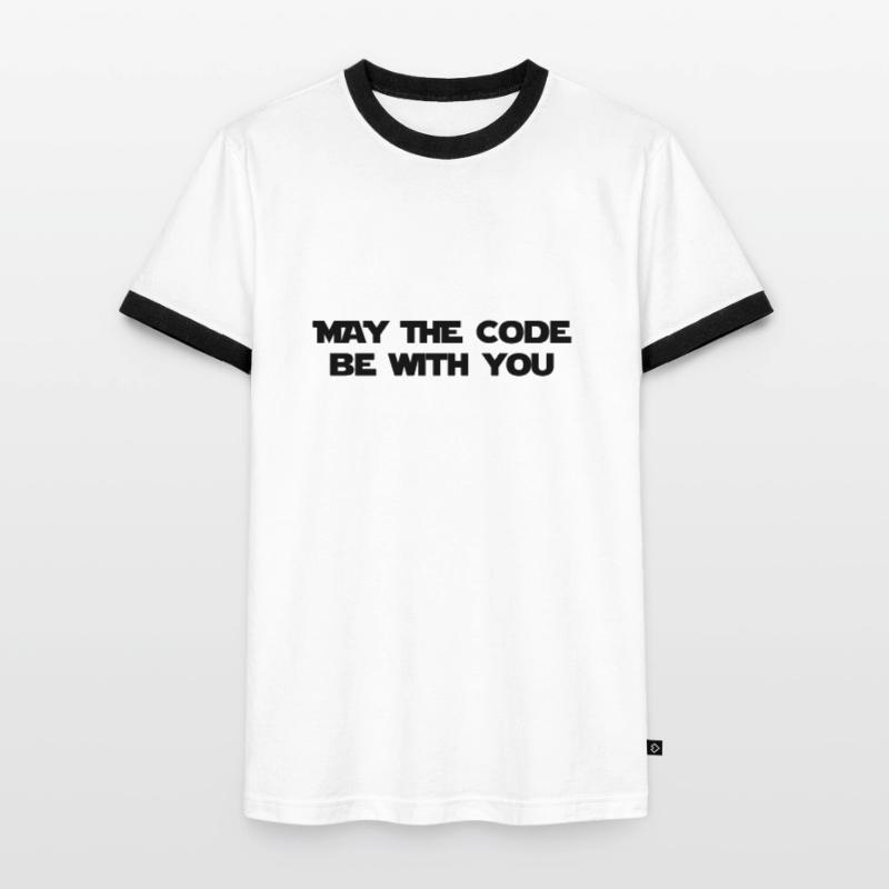 Computer / Developer / Geek / Code / Funny Men's Ringer Shirt