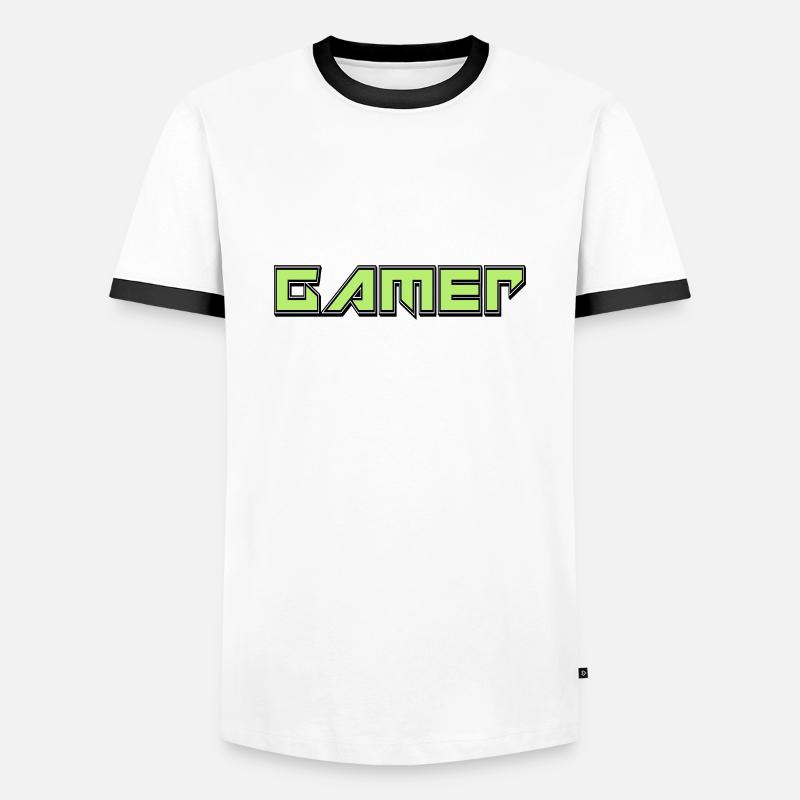 Gamers - Men's Ringer Shirt - white/black
