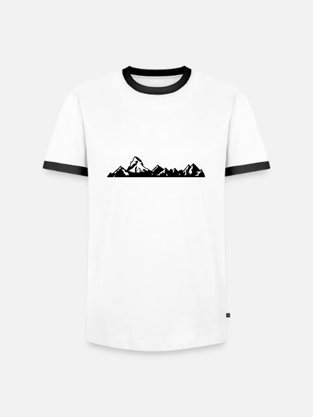Switzerland - Matterhorn - zermatt - swiss - Men's Ringer Shirt - white/black