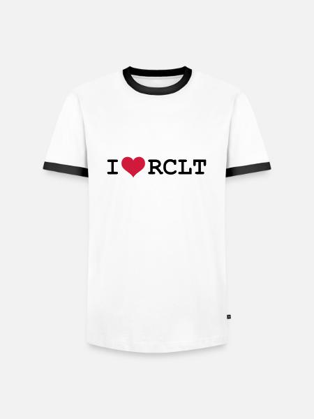 IRCLT❤ - Men's Ringer Shirt - white/black