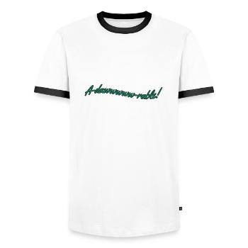 Adawwwrable - T-shirt contrasté Homme - blanc/noir - Devant - AI Model Female 172 light (172cm) & AI Model Male 178 dark (178cm)
