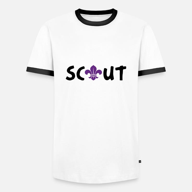 Scout / Scouting - Men's Ringer Shirt - white/black