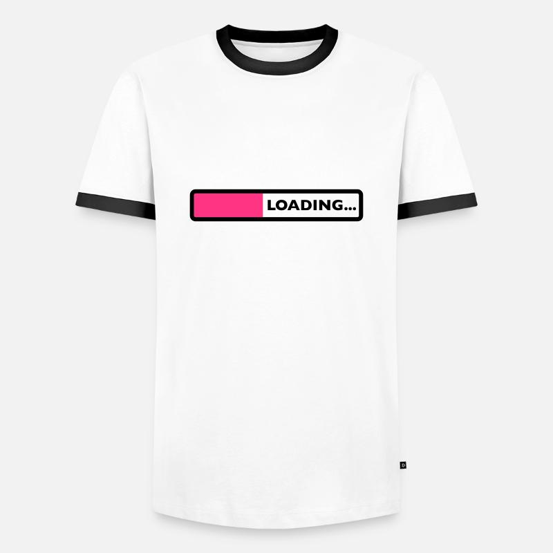 loading - Men's Ringer Shirt - white/black
