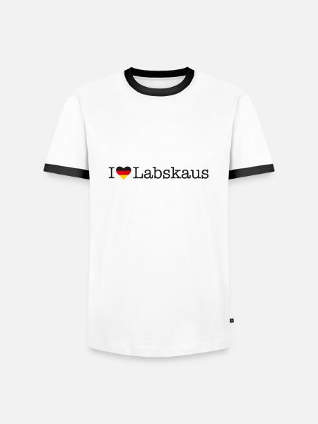 I love Labskaus - Men's Ringer Shirt - white/black