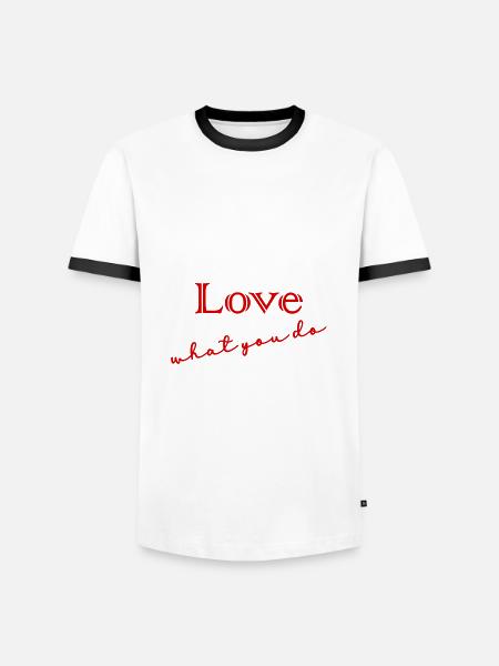 QUOTE,QUOTES,MESSAGE, MESSAGE,HUMOR - Men's Ringer Shirt - white/black