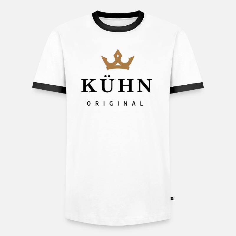 Bold - Men's Ringer Shirt - white/black