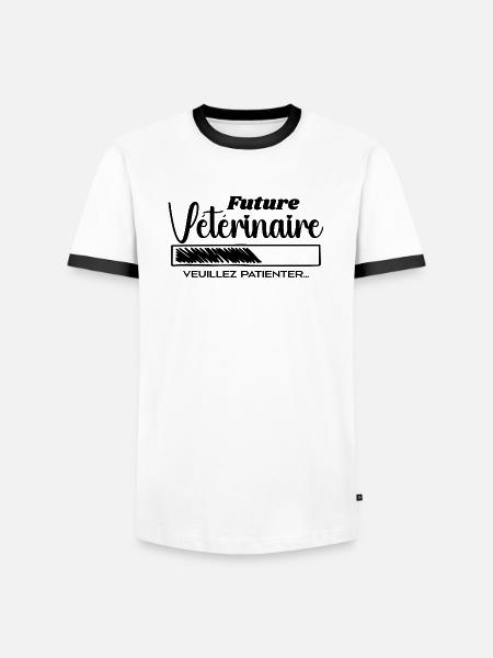 Future Veterinarian - Men's Ringer Shirt - white/black
