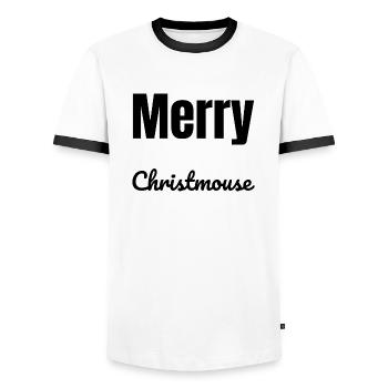 modest beard gang fairy tail dinosaur lover - Männer Kontrast-T-Shirt - Weiß/Schwarz - Vorne - AI Model Female 172 light (172cm) & AI Model Male 178 dark (178cm)