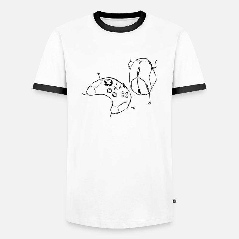 PC is better - Men's Ringer Shirt - white/black
