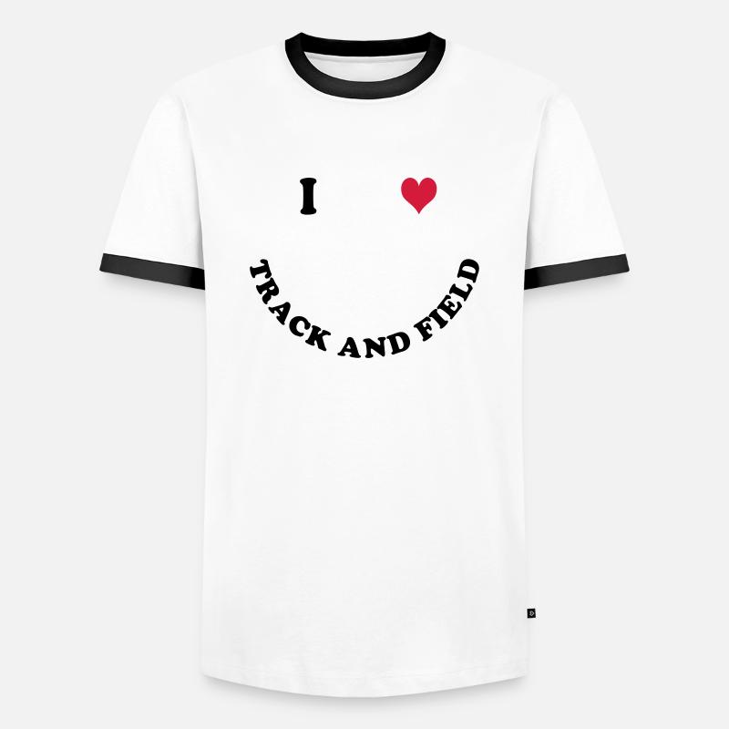 Athletics - Men's Ringer Shirt - white/black