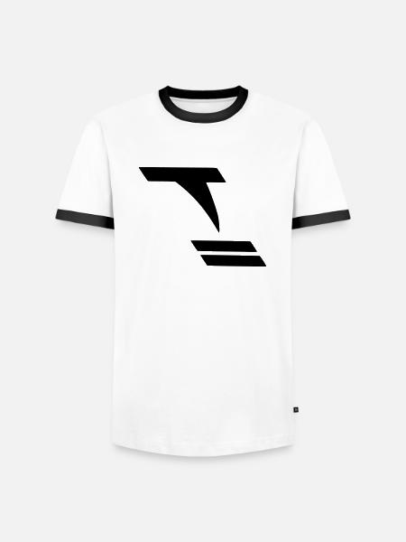 Tornado - Männer Kontrast-T-Shirt - Weiß/Schwarz