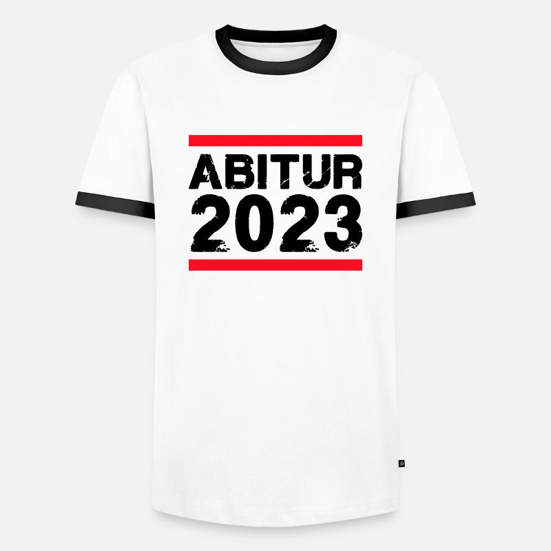 High school graduation 2023 - Men's Ringer Shirt - white/black