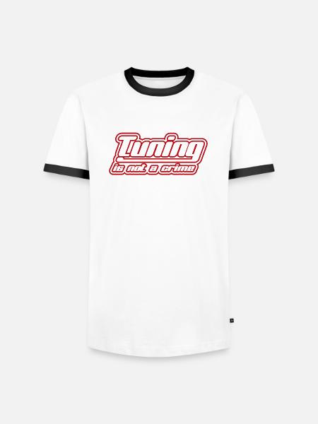 Cartuning Scooter Tuning - Men's Ringer Shirt - white/black