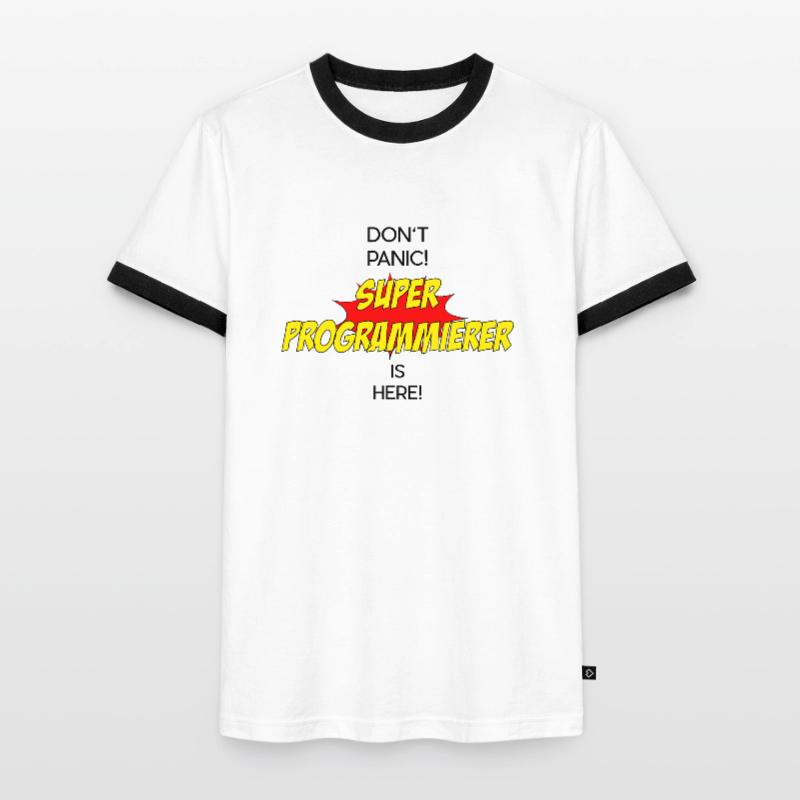 Super Programmierer / Super Programmer Männer Kontrast-T-Shirt