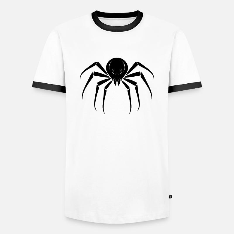 Spider - Men's Ringer Shirt - white/black