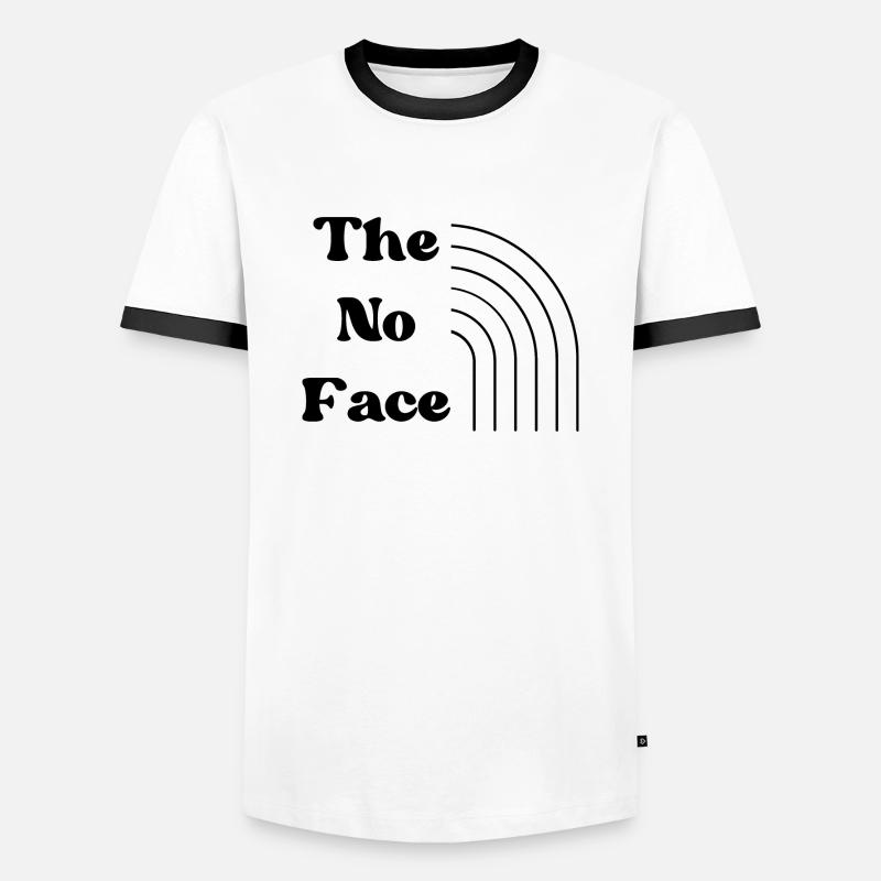 shape - Men's Ringer Shirt - white/black