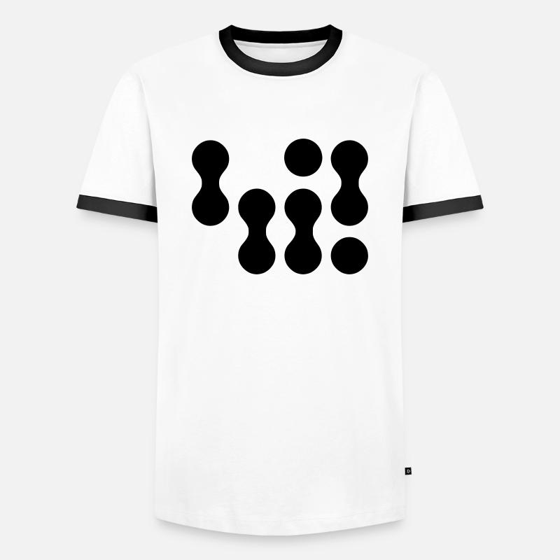 42 (weißer Text) EPS - Männer Kontrast-T-Shirt - Weiß/Schwarz