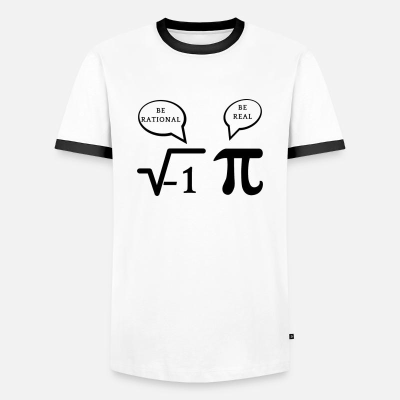 Be rational - Men's Ringer Shirt - white/black